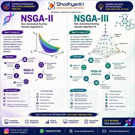 NSGA-II and NSGA-III Optimisation